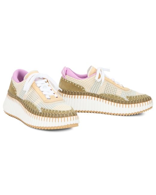 Chloé White Sneakers With High Sole