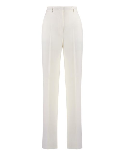 Pantaloni Agami in crêpe di Max Mara Studio in White