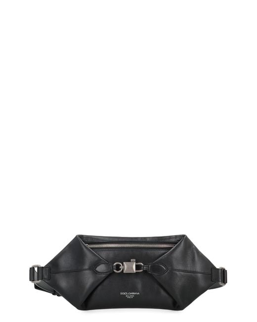 Dolce & Gabbana Black Marsupio Lock for men