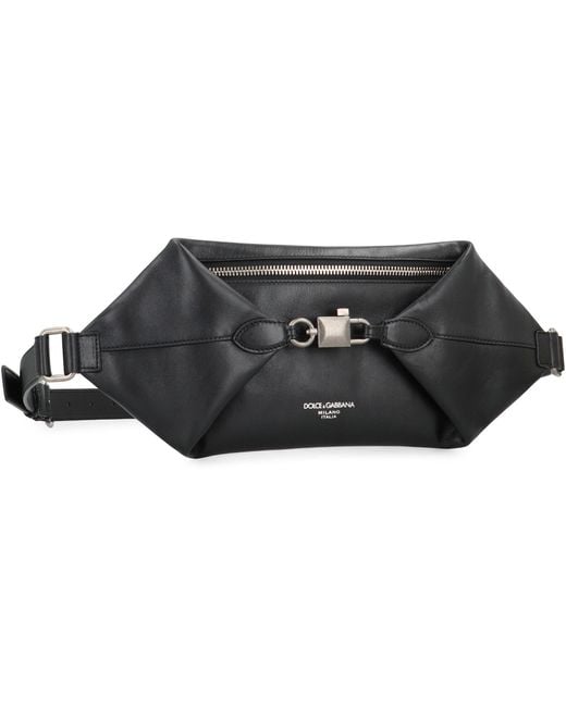Dolce & Gabbana Black Marsupio Lock for men