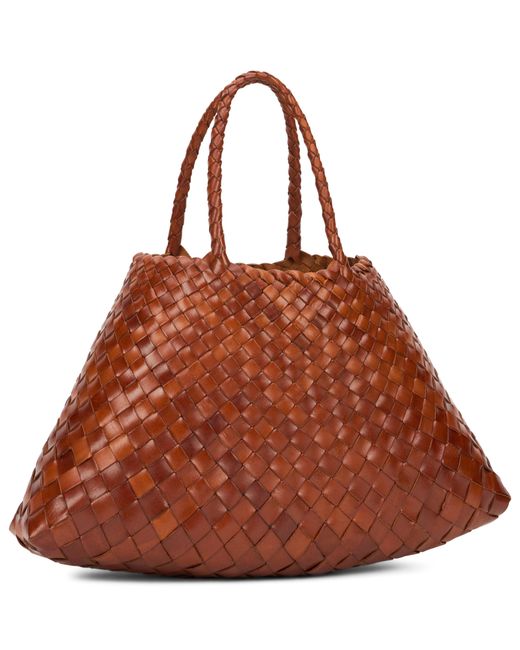 Dragon Diffusion Brown Large Woven Tote Bag