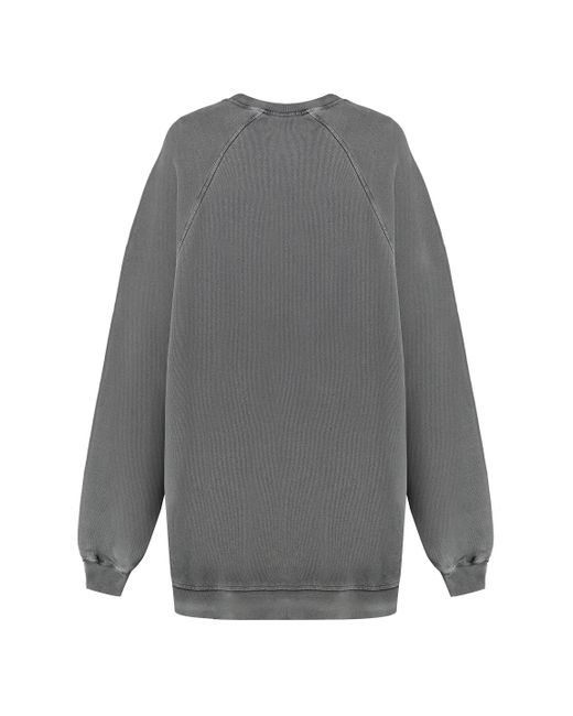Halfboy Gray Cotton Crew-neck Sweatshirt