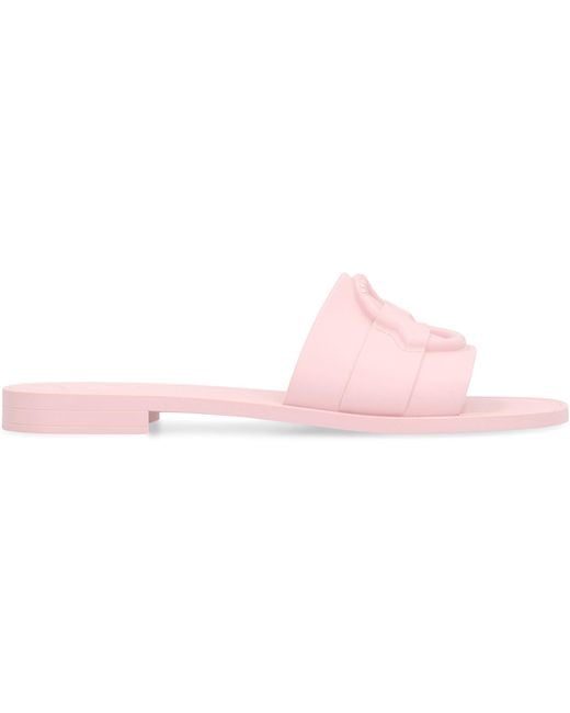 Moncler Pink Mon Slides