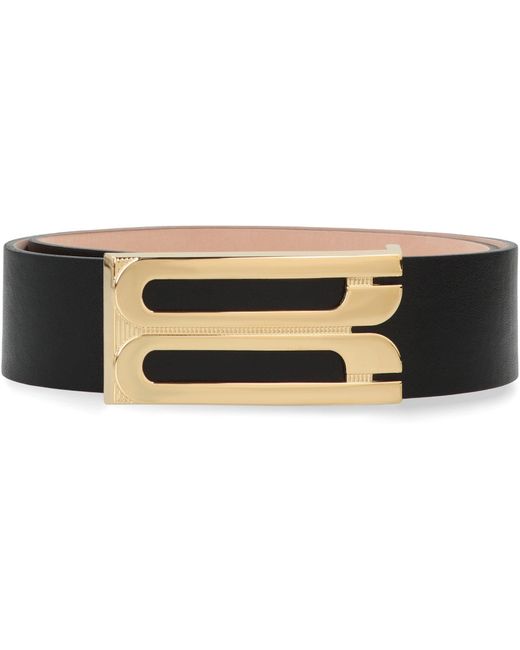 Victoria Beckham Black Jumbo Frame Belt