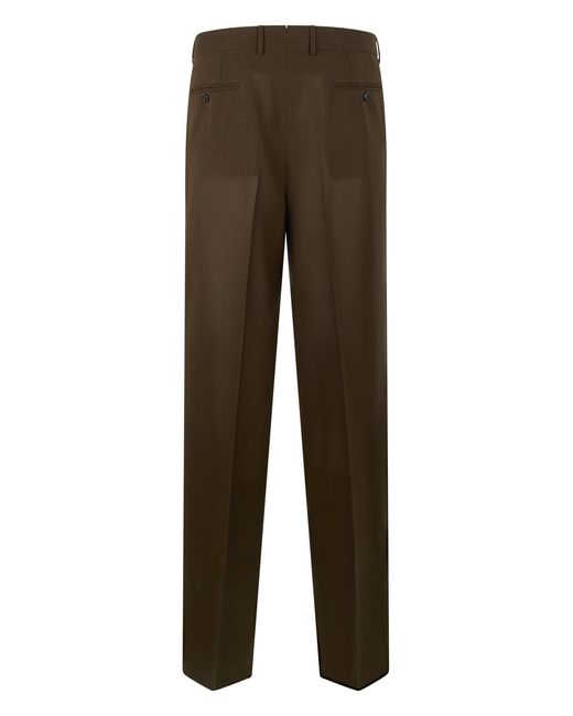 Tom Ford Brown Classic Wool Trousers for men