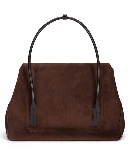 Tom Ford Brown Large Suede Shoulder Bag