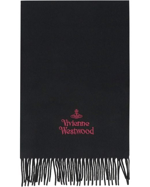 Vivienne Westwood Black Scarf With Logo