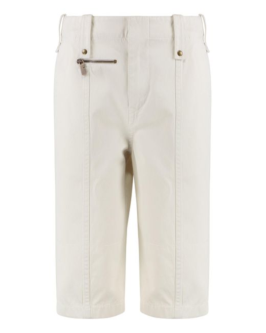 Bermuda Capri in cotone di Burberry in White