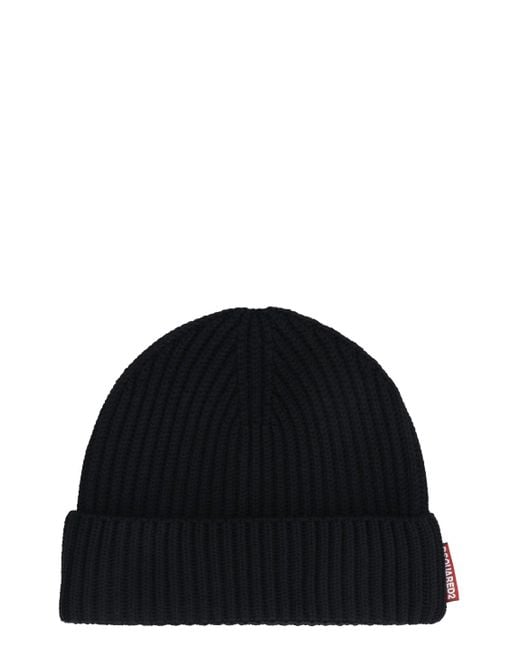 DSquared² Black Hat And Scarf Set for men
