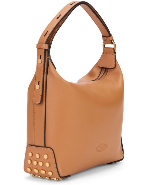 Tod's Brown Mini Bag Metal Dots
