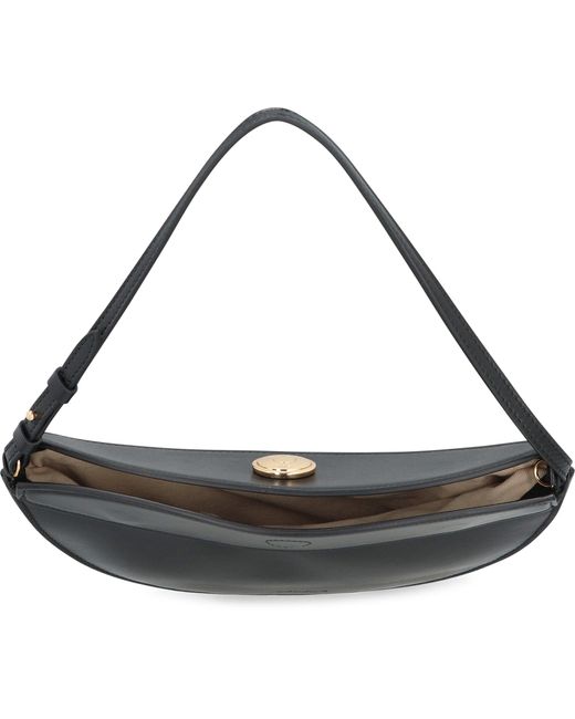 Jacquemus Black Le Petite Ovalo Leather Shoulder Bag