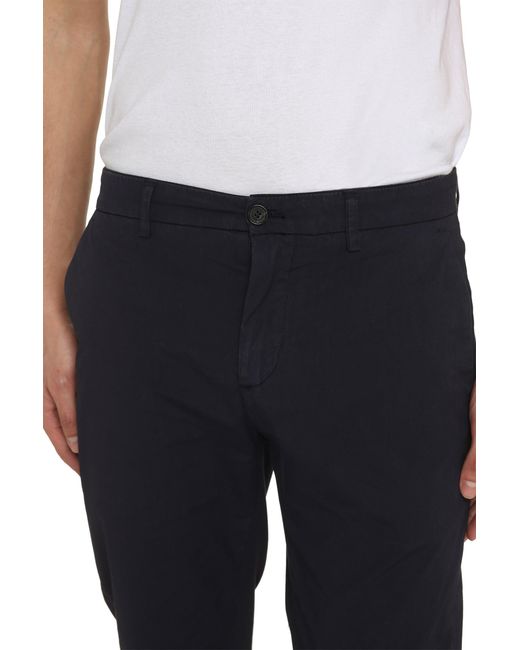 Department 5 Blue Prince Stretch Cotton Chino Trousers for men