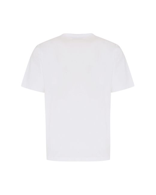Stone Island White Cotton Crew-Neck T-Shirt for men