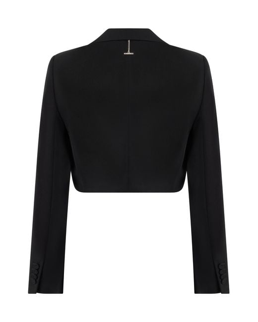McQueen Black Cropped Jacket