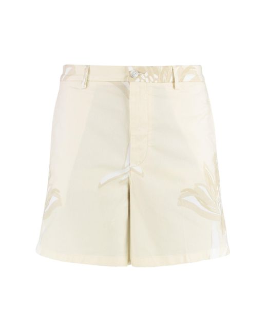 Bermuda in cotone di Boss in White da Uomo