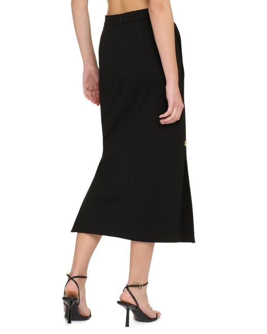 Pinko Black Gto Midi Skirt