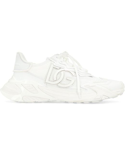 Dolce & Gabbana White Sports Shoes 'Day Faster'