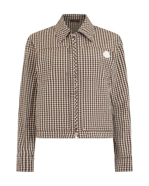 Moncler Brown Lightweight Cropped Jacket