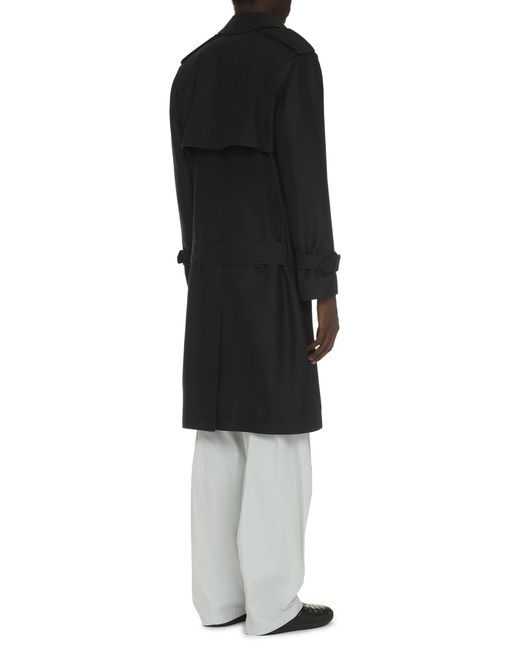 Burberry Black Regular Trench Coat for men