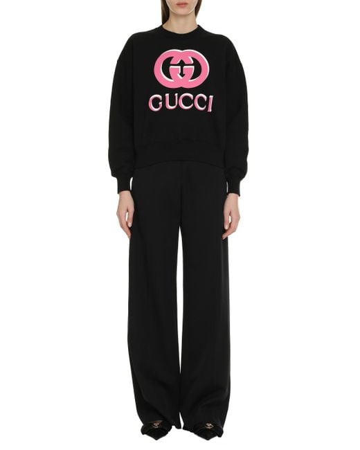Valentino Garavani Black Wool Tailored Trousers