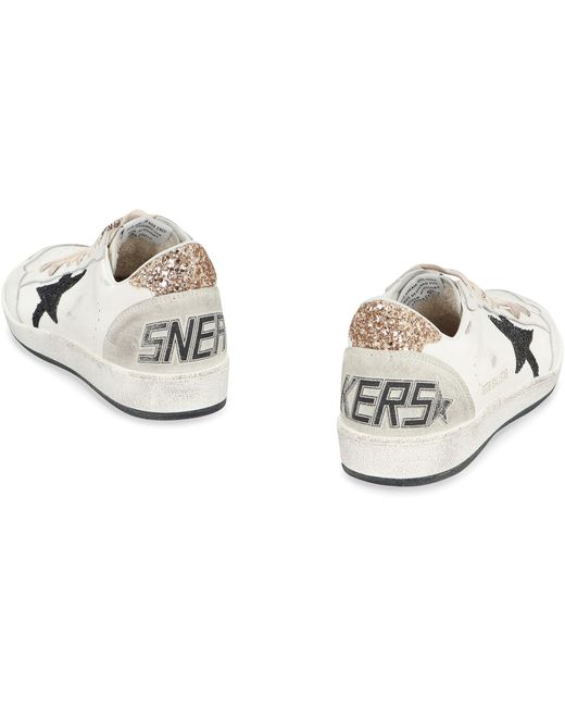 Sneakers low-top Ball Star in pelle di Golden Goose Deluxe Brand in White