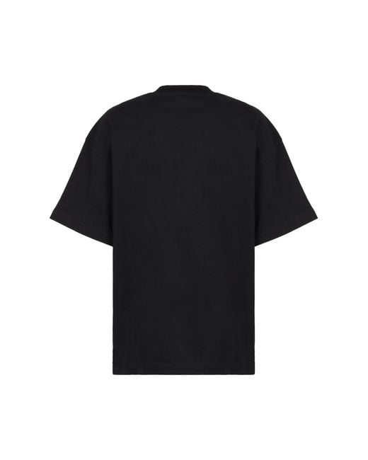 Jil Sander Black Oversize Cotton T-Shirt