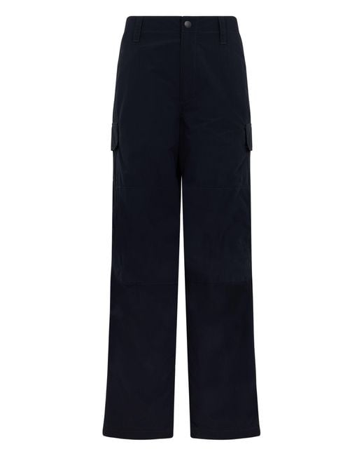 Burberry Blue High-Waisted Cargo Pants for men