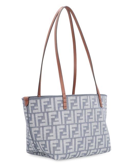 Fendi Blue Roll Small Tote Bag