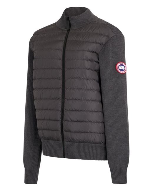 Canada Goose Black Padded Jacket With Mesh Inserts for men