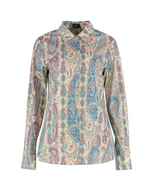 Etro Multicolor Regular Paisley Shirt
