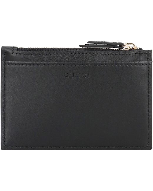 Gucci Black Gg Marmont Leather Keyring