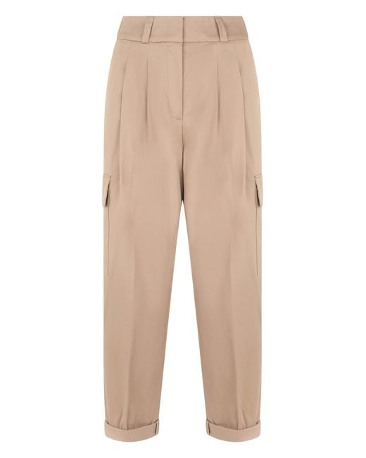 Peserico Natural Cargo Pants With Cuff