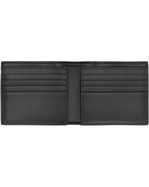 Fendi Black Ff Fabric Wallet for men