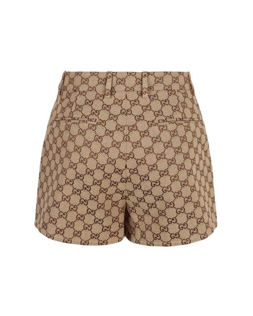 Gucci Brown Cotton Shorts