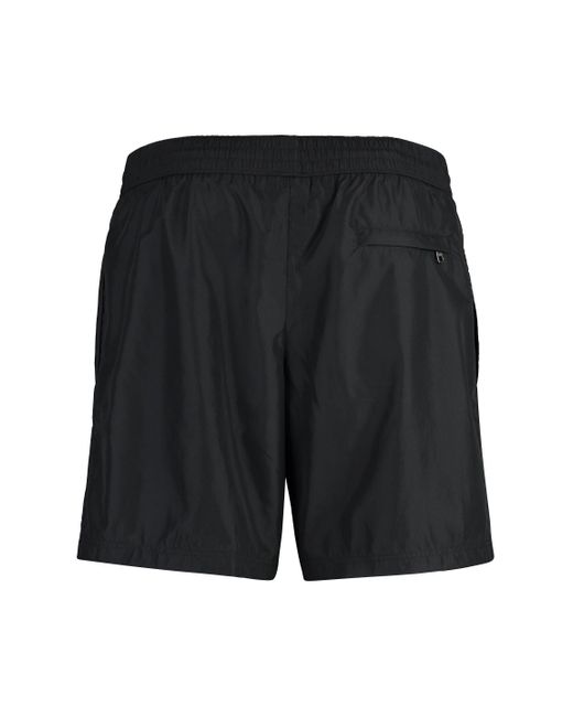 Dolce & Gabbana Black Nylon Swim Shorts for men