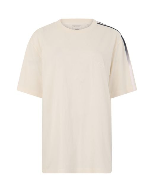 Y-3 White Short-Sleeve Shirt With Stripes for men