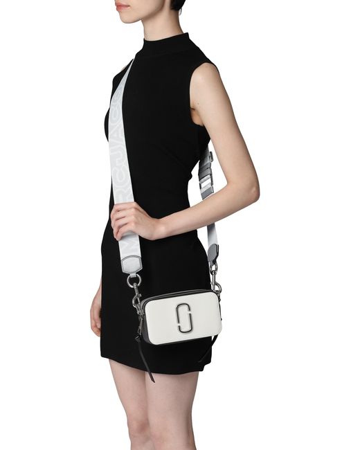 Marc Jacobs Gray The Snapshot Leather Camera Bag