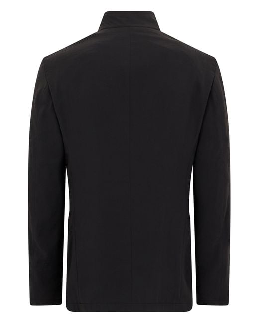 Emporio Armani Black Single-Breasted Jacket for men
