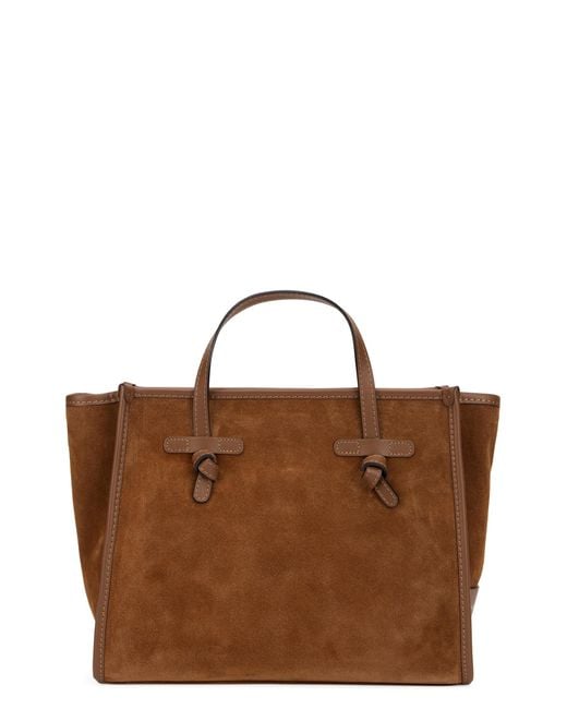 Gianni Chiarini Brown Tote Bag With Knots