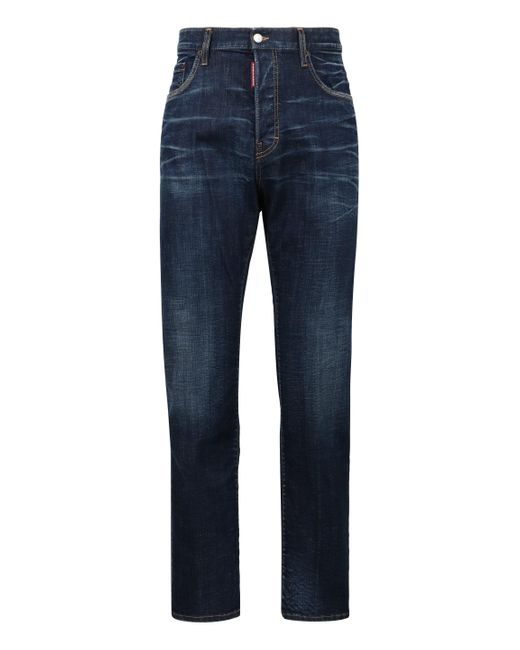 Jeans straight leg 642 a 5 tasche di DSquared² in Blue da Uomo
