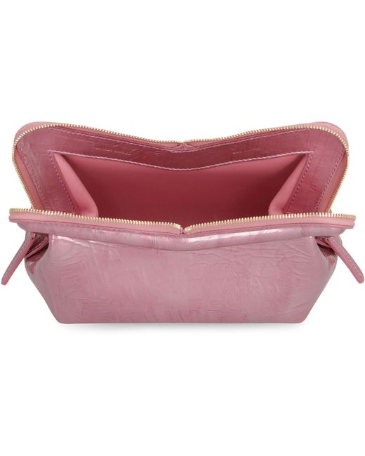 Mansur Gavriel Pink Mini M Frame Leather Bag