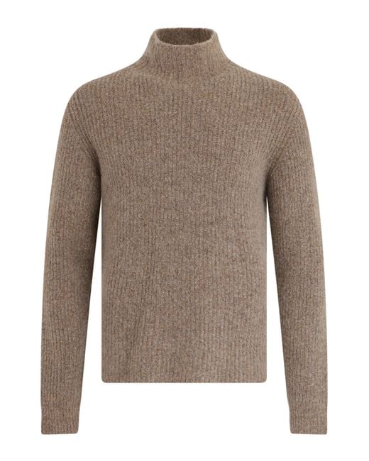 Roberto Collina Brown High-Neck Pullover for men
