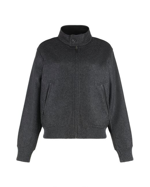 Tod's Black Knitted Bomber Jacket