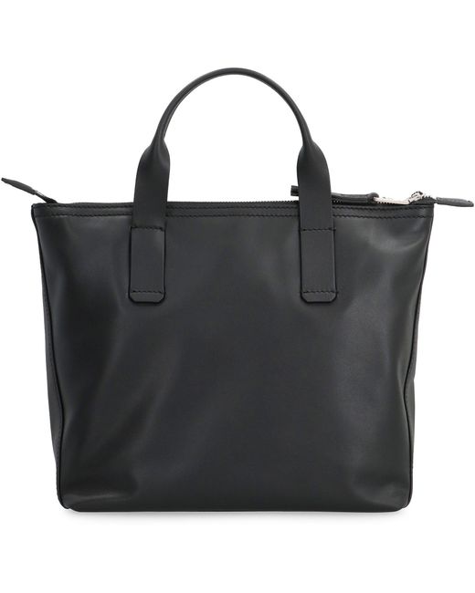 Shopping bag piccola in pelle di Dolce & Gabbana in Black da Uomo