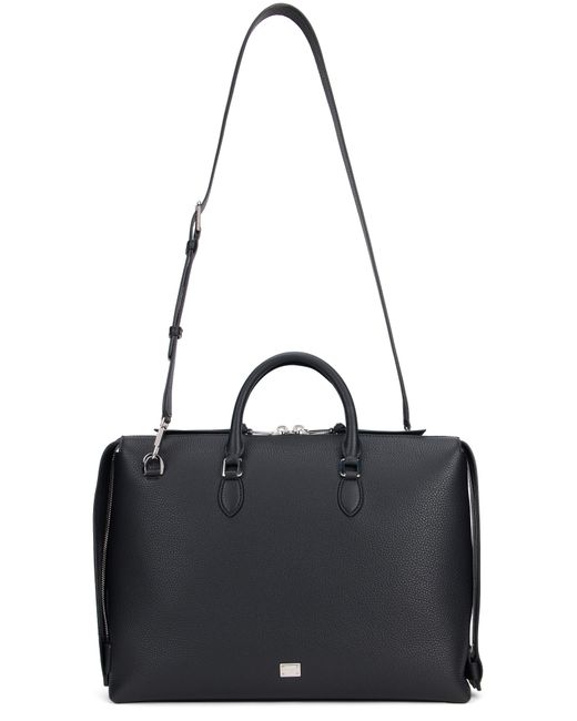 Dolce & Gabbana Black Leather Handbag for men