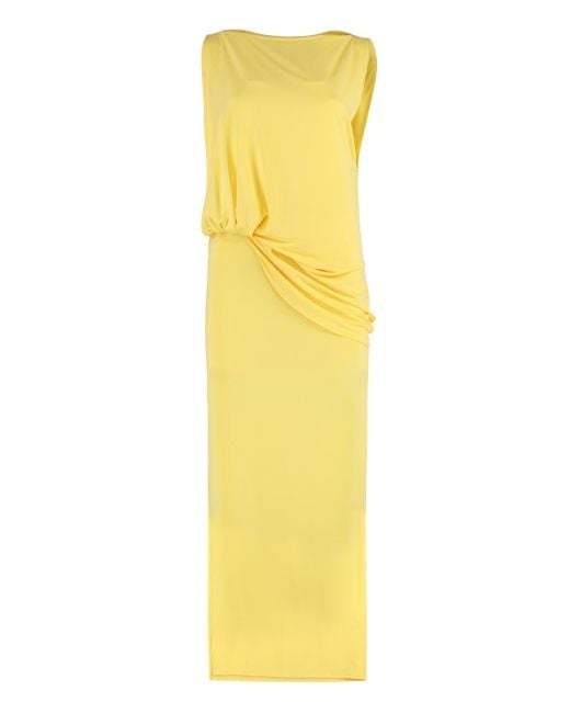 Abito Peplo in jersey di Jacquemus in Yellow