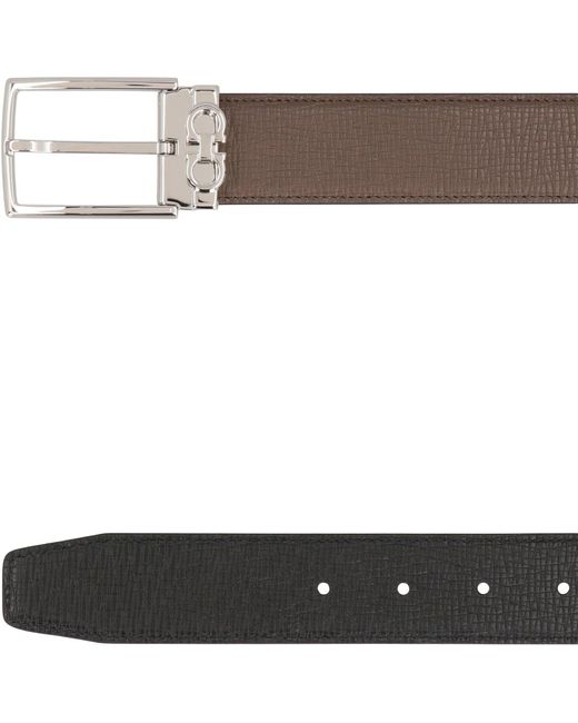 Cintura reversibile in pelle di Ferragamo in Brown da Uomo