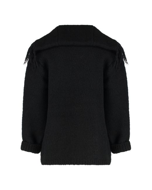 Dries Van Noten Black Maxi Cardigan for men