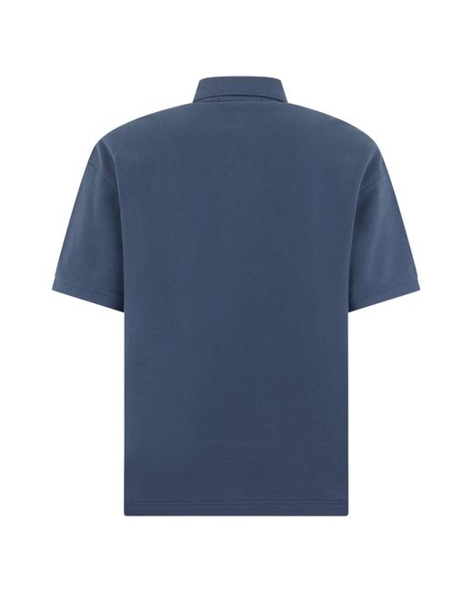 Stone Island Blue Short-Sleeved Polo for men