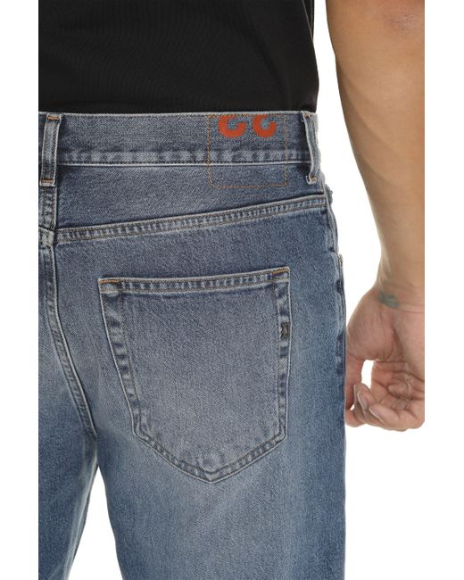 Dondup Blue Andi5-Pocket Straight-Leg Jeans for men